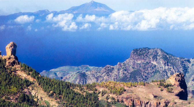 Teide of Tenerifa & Pico Nublo of Gran Canaria