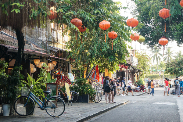 Straße in Hoi An Vietnam
