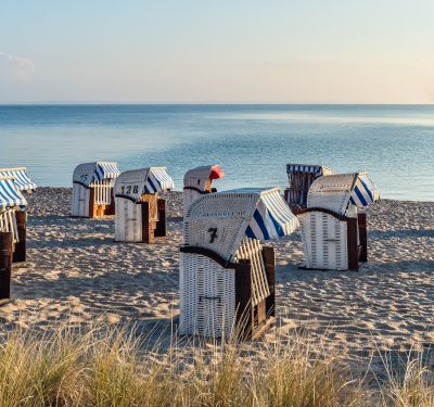 Strandkörbe in Timmendorfer Strand, Ostsee