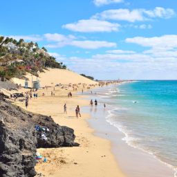 Strand in Morro Jable auf Fuerteventura, Spanien