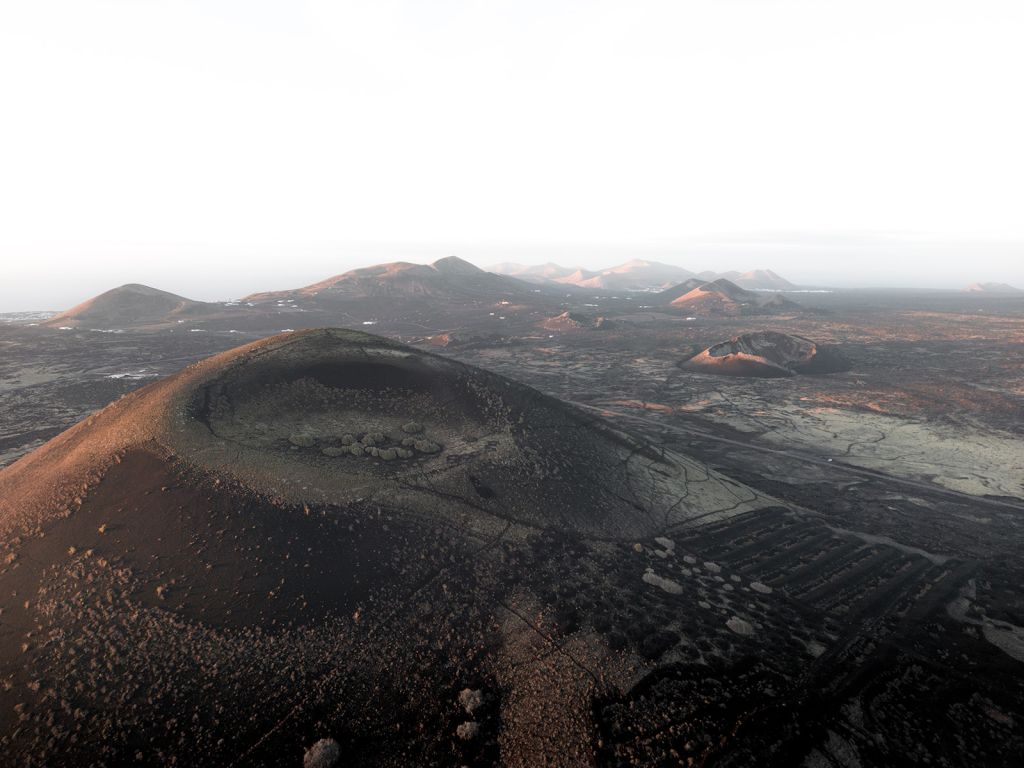 Gipfel Vulkan Fuente de Montaña Negra