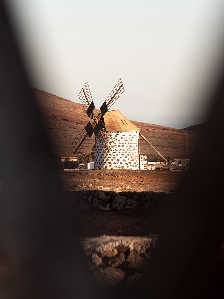 Villaverde, Windmühle auf Fuerteventura