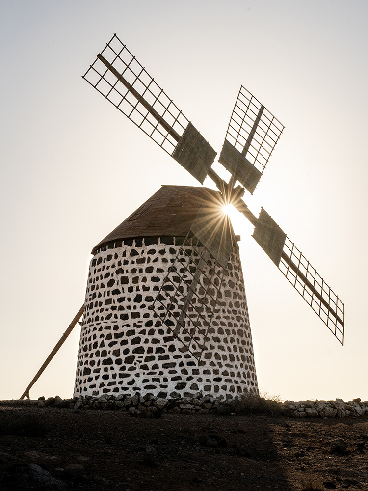 Villaverde, Windmühle auf Fuerteventura