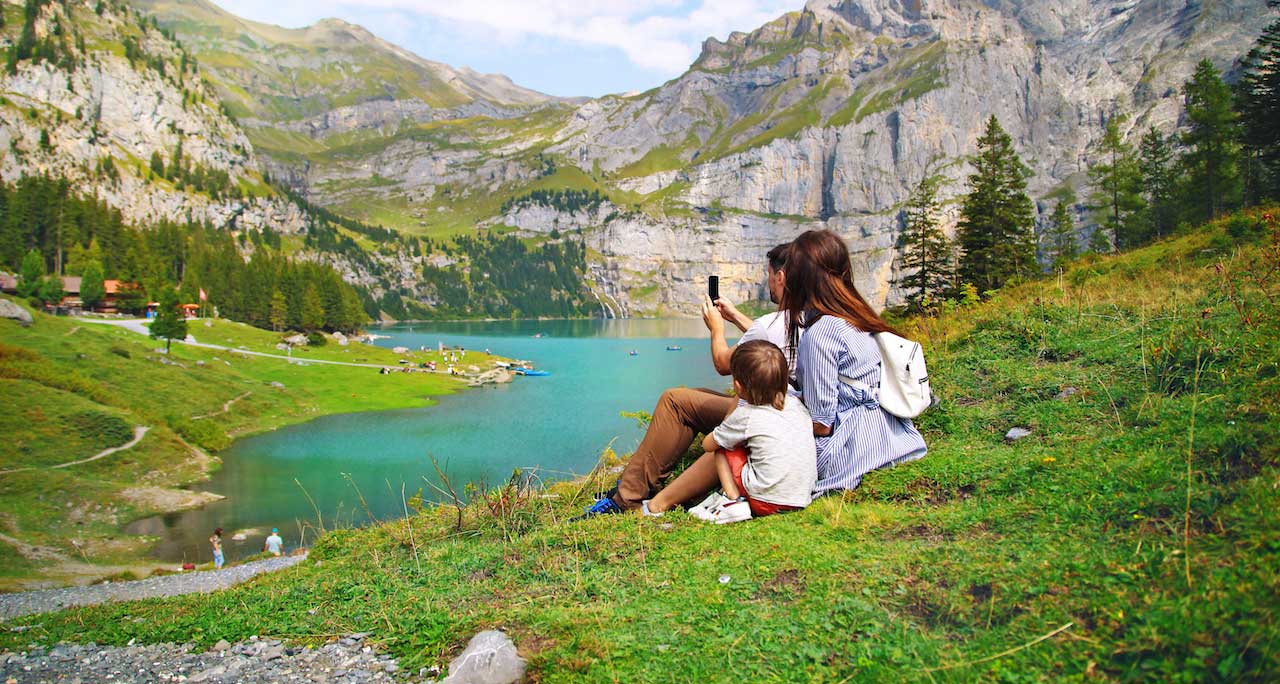 Familie in der Natur