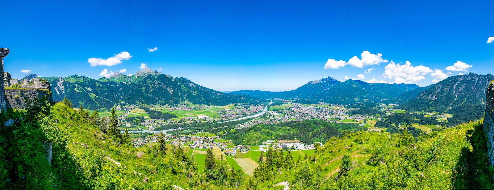 Die Stadt Reutte in Tirol